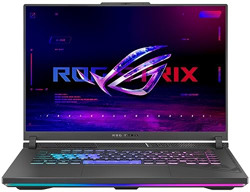 ASUS ROG Strix G16 (2023) Gaming Laptop, 16” 16:10 QHD 240Hz, GeForce RTX 4060, Intel Core i9-13980HX, 16GB DDR5, 1TB PCIe SSD, Wi-Fi 6E, Windows 11, G614JV-ES94