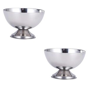 homsfou 2 pcs glass it restaurants trifle fruit has bowl cup footed creme containers cream cereal dishes wedding plates metal brulee hot l and chilled snacks champagne tumblers restaurant