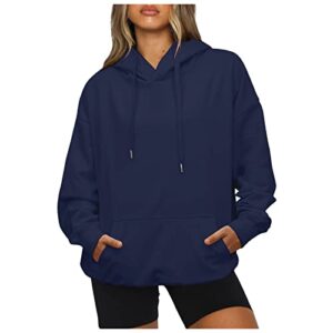 zefotim womens hoodies zip up oversized basic fall outfits for women 2023 button down long sleeve plus size mom sweatshirts for women sexy work dressy women tops sudaderas para mujer navy m