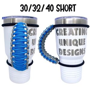 Creating Unique Designs Handmade Elastic Tumbler Handles 20 30 32 40 oz (Handle Only) (Detroit Football Sports Team)