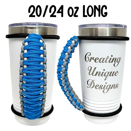 Creating Unique Designs Handmade Elastic Tumbler Handles 20 30 32 40 oz (Handle Only) (Detroit Football Sports Team)