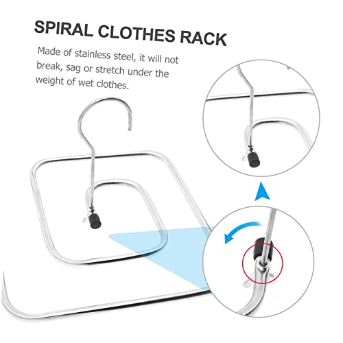 CRILSTYLEO 2pcs Swivel Hanger Heavy Duty Clothes Hanger Heavy Duty Hangers for Clothes Towel Hangers Duvet Drying Rack Space- Saving Dying Hanger Clothes Drying Rack Hanging Rack Metal Quilt