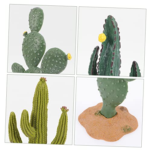 Abaodam 12 pcs Fake Cactus Decoration Simulated Cactus Ornament Artificial Plant car Decor Mini Faux Plants Indoor Artificial Succulents unpotted Artificial Cactus Figurines Cactus Crafts