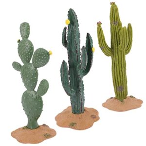 Abaodam 12 pcs Fake Cactus Decoration Simulated Cactus Ornament Artificial Plant car Decor Mini Faux Plants Indoor Artificial Succulents unpotted Artificial Cactus Figurines Cactus Crafts