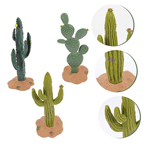 Abaodam 12 pcs Fake Cactus Decoration Simulated Cactus Ornament Artificial Plant car Decor Mini Faux Plants Indoor Artificial Succulents unpotted Artificial Cactus Figurines Cactus Crafts