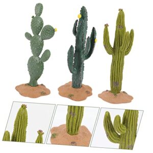 Abaodam 12 pcs Fake Cactus Decoration Simulated Cactus Ornament Artificial Plant car Decor Mini Faux Plants Indoor Artificial Succulents unpotted Artificial Cactus Figurines Cactus Crafts