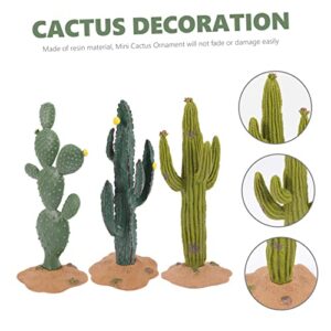 Abaodam 12 pcs Fake Cactus Decoration Simulated Cactus Ornament Artificial Plant car Decor Mini Faux Plants Indoor Artificial Succulents unpotted Artificial Cactus Figurines Cactus Crafts