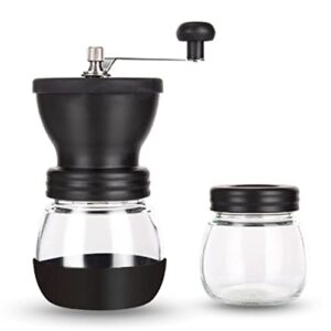 manual coffee bean grinder with manual adjustment tank for coffee lovers small hand coffee grinder with handle easy to use for travel outdoor