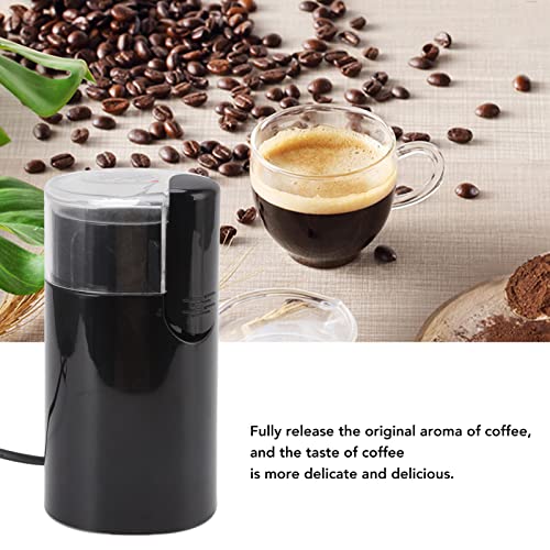 Grain Grinder 50g Stainless Steel Coffee Grinder Electric For Herb Nut Spice 150W Grain Grinder Mill for Home Chinese Herbal With Brush Easy To Clean(American Standard 110V)