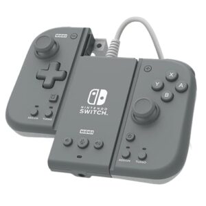 hori split pad compact attachment set (slate gray) for nintendo switch - officially licensed by nintendo