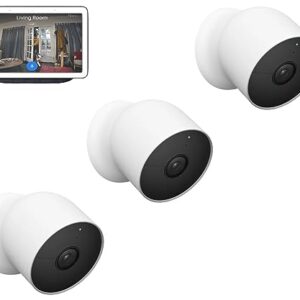 Google Nest Cam Battery Wireless Outdoor Camera and Screen Bundle (Triple Camera and Screen)