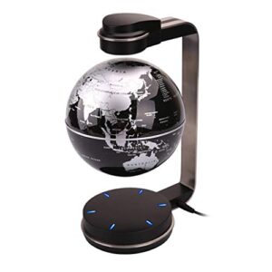 world globe magnetic levitation globe business creative desk globe silver black globe