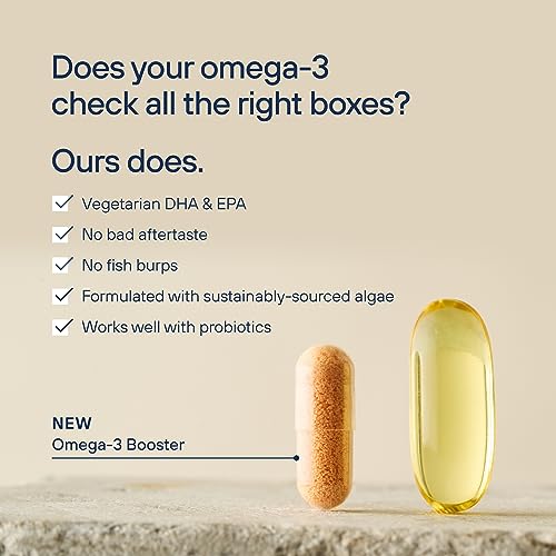 Pendulum Omega-3 Supplement - Vegetarian Algae Omega Supplement Promotes Brain & Heart Health with DHA & EPA - 30 Capsules