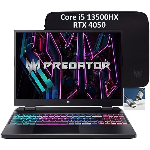 Acer - Predator Helios NEO 16" WUXGA 165HZ IPS Gaming Laptop - Intel I5-13500HX (>13700H) GEFORCE RTX 4050 (>RTX 3060) - Steel Gray - with HDMI (64GB RAM | 4TB PCIe SSD)