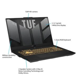 ASUS TUF Dash F17 Gaming Laptop, 17.3” 144Hz FHD Display, Intel Core i5-12450H Processor, GeForce RTX 3050, 16GB DDR4 RAM, 1TB PCIe SSD Gen 3, Wi-Fi 6, Windows 11