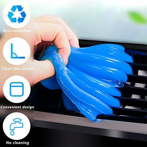 Car Cleaning Gel, 4 Packs Car Detailing Kit, Car Cleaning Supplies Universal Tools, Car Accessories for Women or Men, Car Cleaning Kit Suitable for Car Vents, Keyboard, PC, Laptops and Cameras