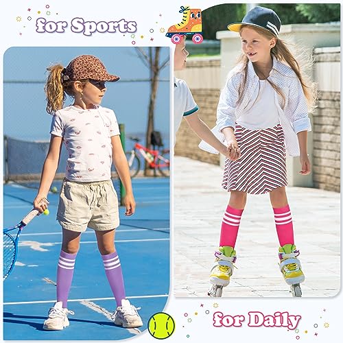 Girls Soccer Socks Toddler Soccer Socks Kids Soccer Socks Youth Soccer Socks Girls Knee High Socks Girls Softball Socks