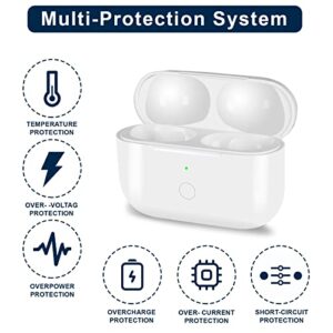 Upgraded Replacement Wireless Charging Case Compatible with Airpods Pro 1/2,Upgraded Airpods Pro Charger Case with Bluetooth Pairing Sync Button,Built in 660mAh Battery,No Earbuds