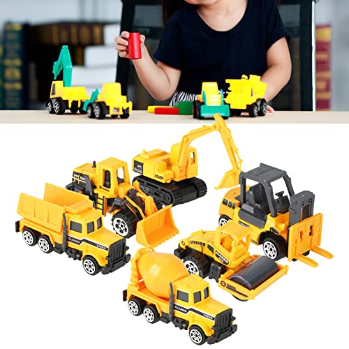 HEITIGN Dump Truck Toy Kids Car Toy 6pcs Set 1:64 Scale Alloy & Plastic Engineering Car Truck Toy Mini Vehicle Model Kids Choice