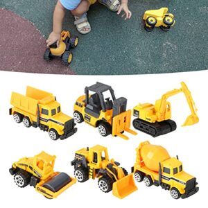 HEITIGN Dump Truck Toy Kids Car Toy 6pcs Set 1:64 Scale Alloy & Plastic Engineering Car Truck Toy Mini Vehicle Model Kids Choice