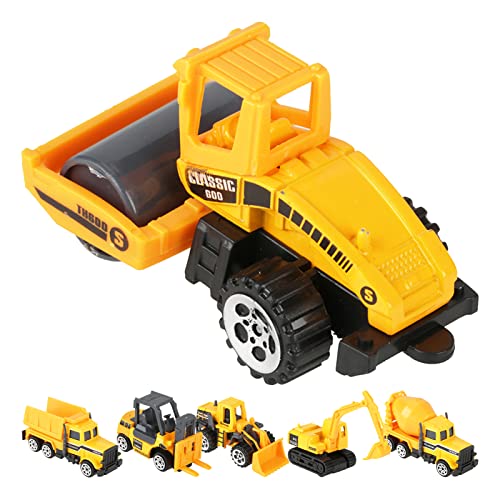 HEITIGN Dump Truck Toy Kids Car Toy 6pcs Set 1:64 Scale Alloy & Plastic Engineering Car Truck Toy Mini Vehicle Model Kids Choice