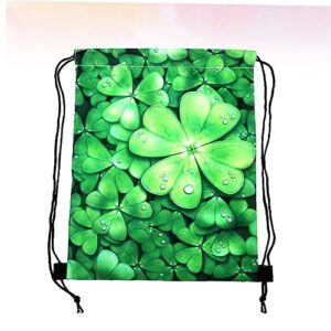 SHERCHPRY 3pcs drawstring backpack sport backpack Patricks Day Drawstring bag St Patrick Day sack party favor shopping bag printed travel bag storage bag tighten up sports bag party supplies