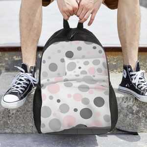 RLDOBOFE Modern Polka Dot Pattern Backpack For Women Men Travel Laptop Backpack Rucksack Casual Daypack Lightweight Travel Bag