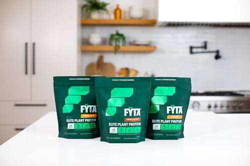 FYTA Elite Vegan Protein Powder - 1st Plant Based Protein with Better Taste & Texture Than Whey Protein, Dairy Free, Sustainable, Non-GMO Protein for Women and Men (Creamy Chocolate) - 30g