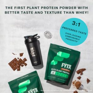 FYTA Elite Vegan Protein Powder - 1st Plant Based Protein with Better Taste & Texture Than Whey Protein, Dairy Free, Sustainable, Non-GMO Protein for Women and Men (Creamy Chocolate) - 30g