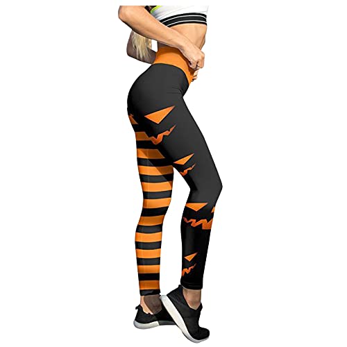 ZOOJINFAR High Waisted Leggings for Women Tummy Control Booty Bubble Hip Lifting Tights Halloween Funny Graphic Stretch Pants