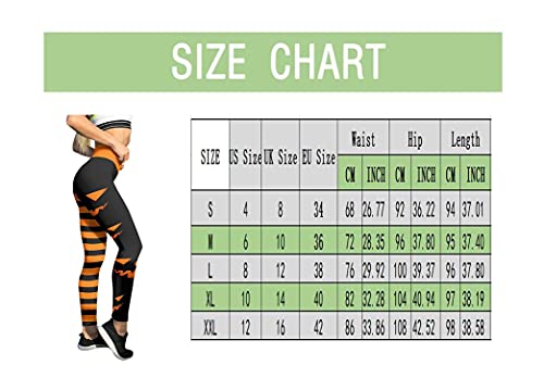 ZOOJINFAR High Waisted Leggings for Women Tummy Control Booty Bubble Hip Lifting Tights Halloween Funny Graphic Stretch Pants