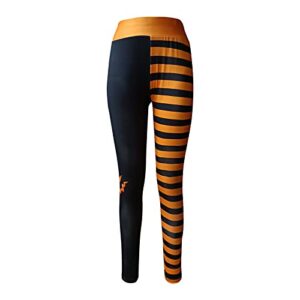 ZOOJINFAR High Waisted Leggings for Women Tummy Control Booty Bubble Hip Lifting Tights Halloween Funny Graphic Stretch Pants