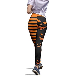 ZOOJINFAR High Waisted Leggings for Women Tummy Control Booty Bubble Hip Lifting Tights Halloween Funny Graphic Stretch Pants