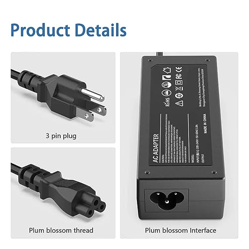 Xzrucst AC DC Adapter for Polycom VVX 300 VVX 310 VVX 400 VVX 410 500 600 VoIP IP SIP Business Media Phone Power Supply Cord