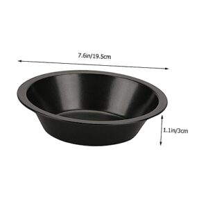 HOMSFOU 5pcs Pizza Plate Small Baking Dish Bread Baking Molds Pizza Crisper Tray Pizza Baking Pan Pizza Oven Round Baking Pan Oven Tray for Kitchen Metal Pizza Pan Round Shaped Baking Pan