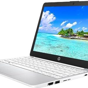 HP 2023 Lightweight 11" HD IPS Laptop, Intel Celeron N Processor Up to 2.58GHz, 4GB Ram, 64GB Storage, Super-Fast WiFi, HDMI, Webcam, Windows 11 OS, Cotton White (Renewed)