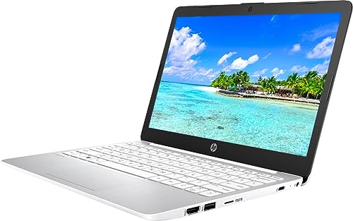 HP 2023 Lightweight 11" HD IPS Laptop, Intel Celeron N Processor Up to 2.58GHz, 4GB Ram, 64GB Storage, Super-Fast WiFi, HDMI, Webcam, Windows 11 OS, Cotton White (Renewed)