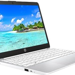 HP 2023 Lightweight 11" HD IPS Laptop, Intel Celeron N Processor Up to 2.58GHz, 4GB Ram, 64GB Storage, Super-Fast WiFi, HDMI, Webcam, Windows 11 OS, Cotton White (Renewed)