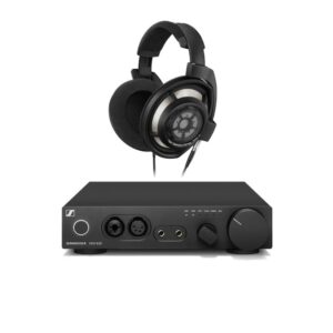 sennheiser hd 800 s open-back audiophile headphones and hdv 820 reference headphone amplifier/dac bundle