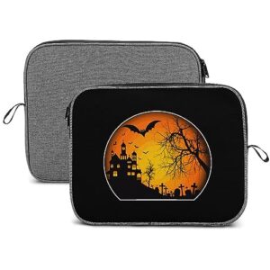 twilight bat halloween laptop sleeve case protective notebook carrying bag travel briefcase 14inch