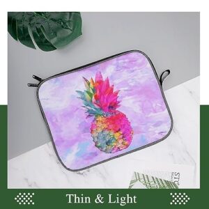 Hawaiian Tropical Neon Pineapple Laptop Sleeve Case Protective Notebook Carrying Bag Travel Briefcase 14inch