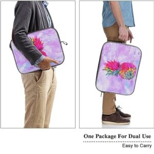 Hawaiian Tropical Neon Pineapple Laptop Sleeve Case Protective Notebook Carrying Bag Travel Briefcase 14inch