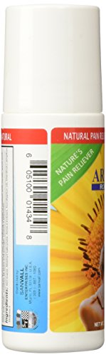 Sanar Naturals Arnica Roll On, 3 oz - Max Strength Relief - Fast Acting - Clear Gel Ointment for Back, Joints, Neck, Legs (Pack of 3)