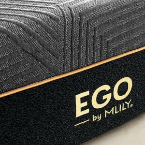 EGOHOME Queen Size Mattress, 12 Inch Cooling Gel Memory Foam Mattress, Bed in a Box, CertiPUR-US Certified, Fiberglass Free, Therapeutic Matress, Made in USA, 60”x80”x12”, Medium, Black