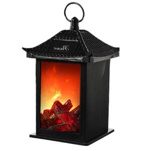 lanterna da camiino con fiamme, fuoco a batteria senza fiamma a led, luce soffusa luce di fuoco senza fiamma realistica squisita, per feste di compleanno al coperto