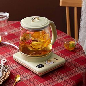 Household Multifunctional Tea Machine Health Pot Glass Kettle Intelligent Automatic Kettle Water Heater 1.5L with Filter Teapot Split Electric Teapot Anti-Dry Heat Preservation for 24 Hours A,1.5L (C