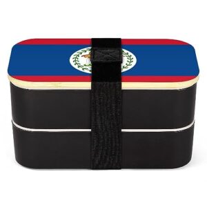flag of belize bento box for adult lunch box containers with 2 compartments large capacity for camping work office