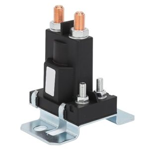 Starter Solenoid, Quick Response Sealed Lawn Mower Starter Relay Solenoid 200A Easy to Install Terminal Post Type Long Service Life ABS Brass Forklifts (24V)