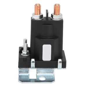 Starter Solenoid, Quick Response Sealed Lawn Mower Starter Relay Solenoid 200A Easy to Install Terminal Post Type Long Service Life ABS Brass Forklifts (24V)