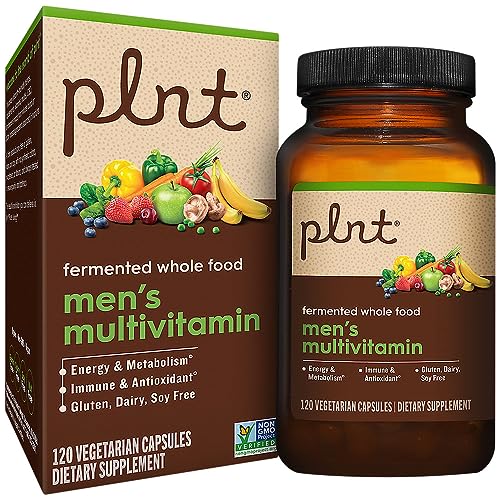 plnt Fermented Whole Food Men?s Multivitamin (120 Vegetarian Capsules)